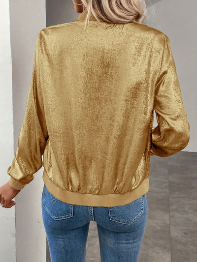 Marla – Stilvolle Goldene Jacke