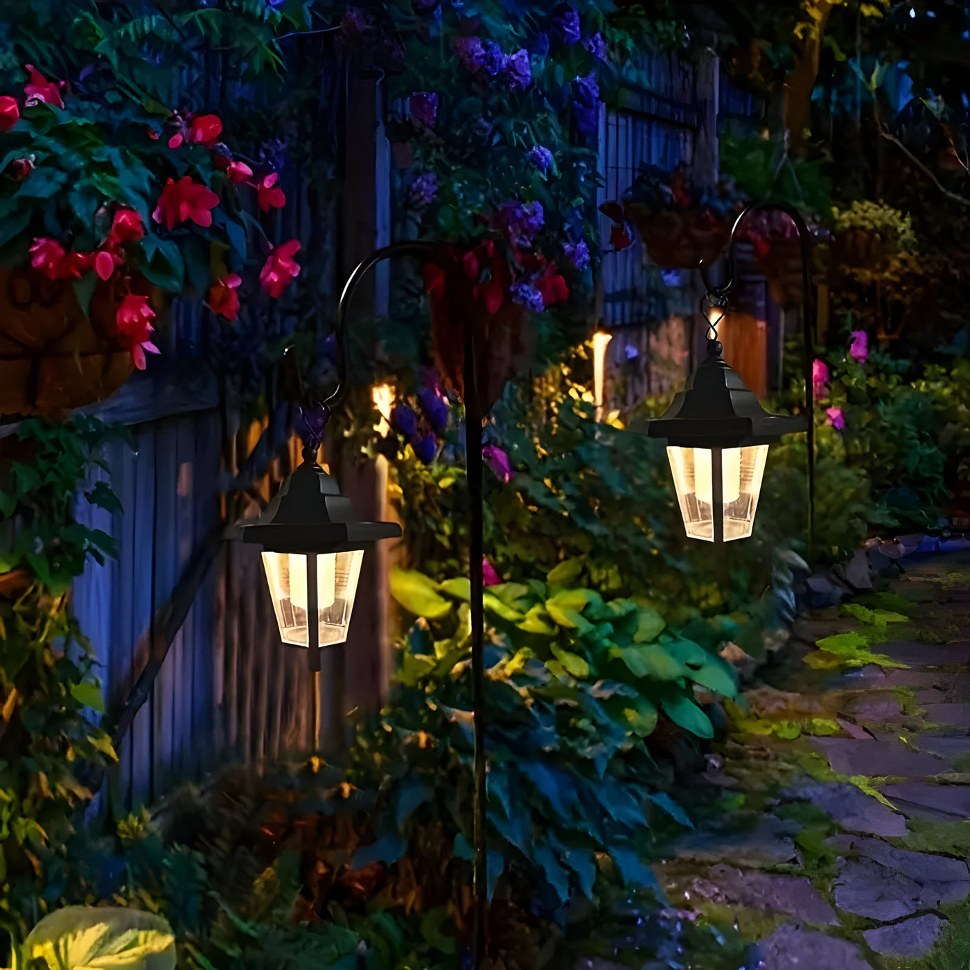 LumiTrail Light – Vintage 2er-Set Solar Gartenleuchten für Außen mit LED