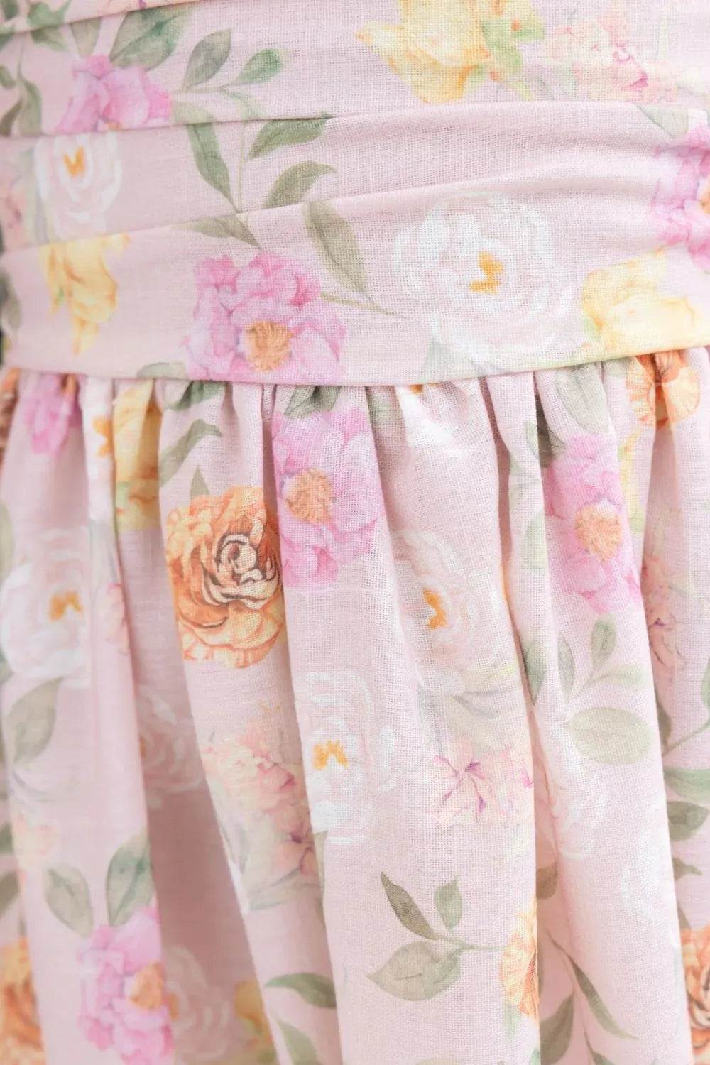 Printed Tie Shoulder Midi Cami Dress