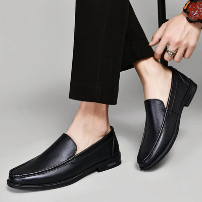 Elegante echte leder-loafers für Damen