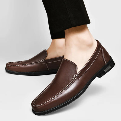 Elegante echte leder-loafers für Damen