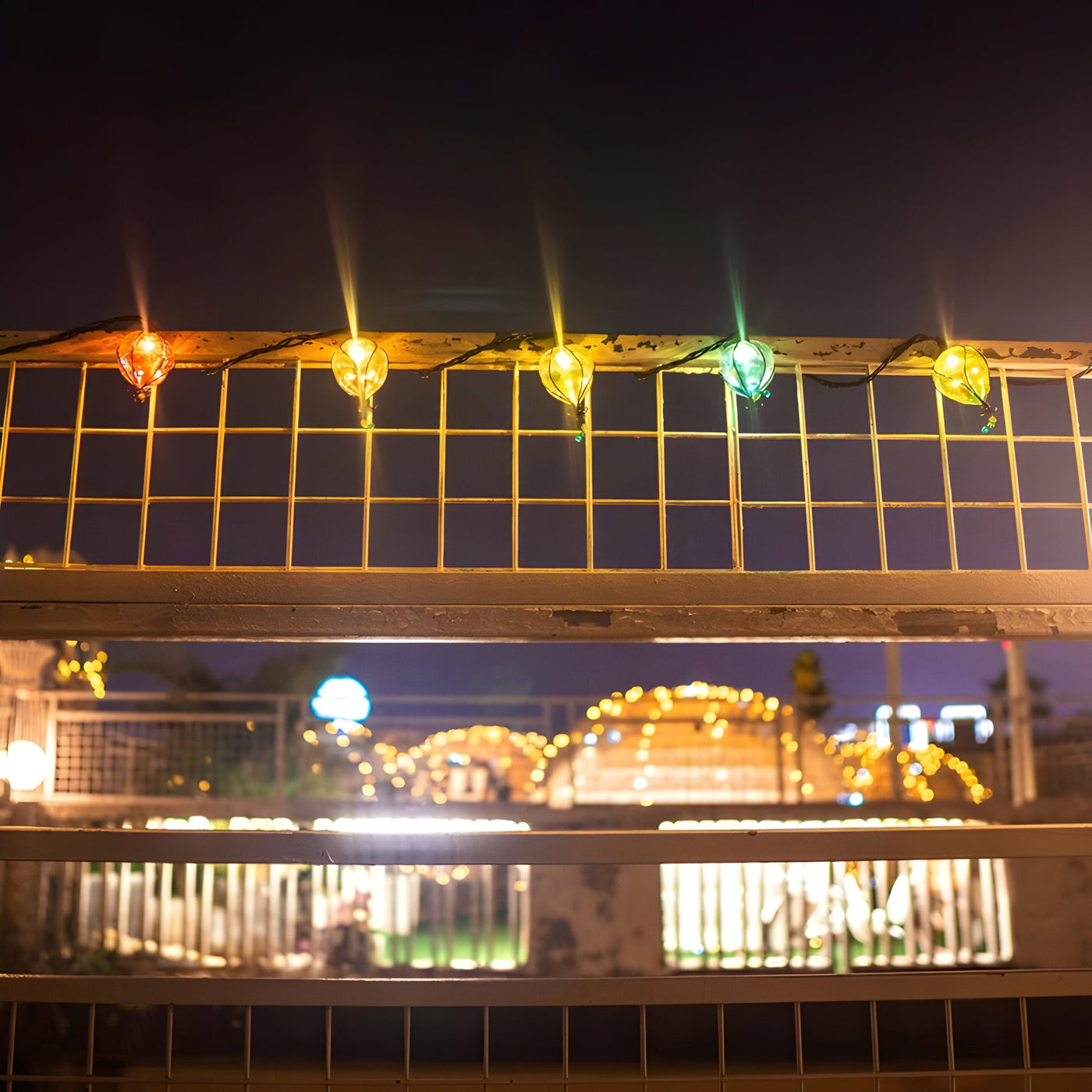 FeierFlare - Mehrfarbige Hängende Lichterkette