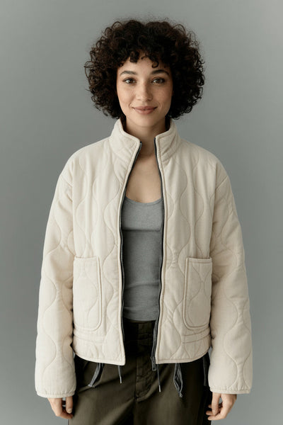 Kyrie | Damen Steppjacke Mit Hohem Kragen