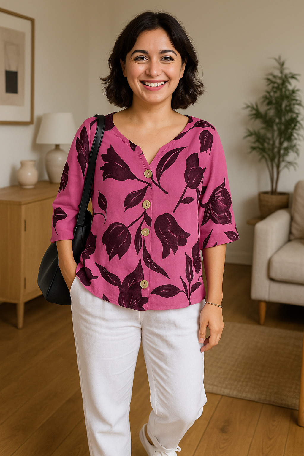 Odylle - Bluse mit Blumendruck