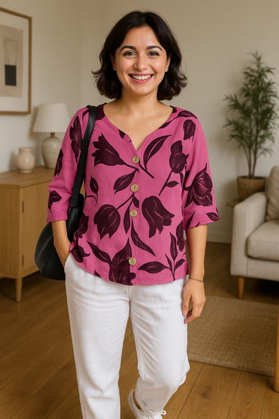 Odylle - Bluse mit Blumendruck