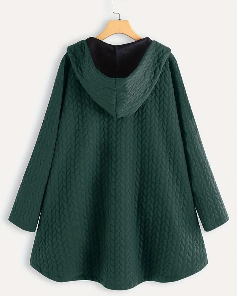 Damen bequeme Kapuzenjacke | Lang