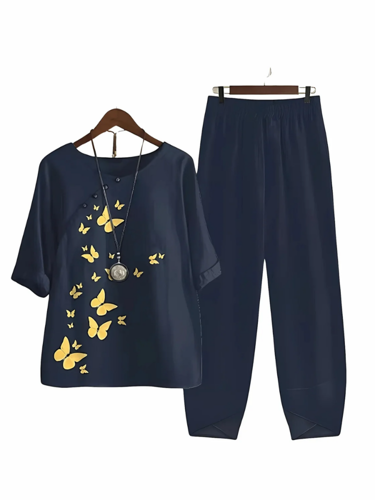 Damen bequemes passendes Set | Hose und oberteil