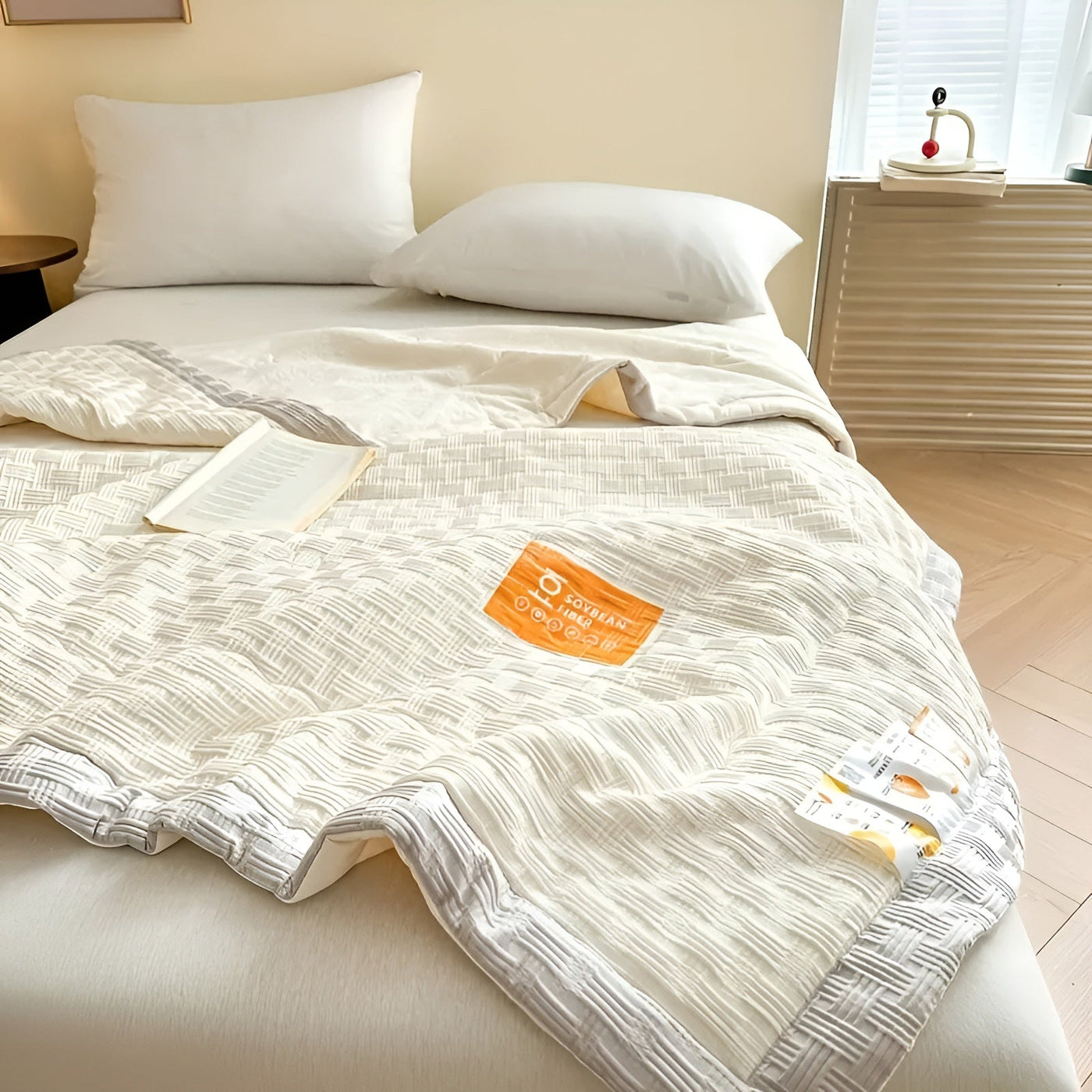 Leichte Sommerdecke – Atmungsaktiv & Weich | Waffelstruktur für alle Jahreszeiten