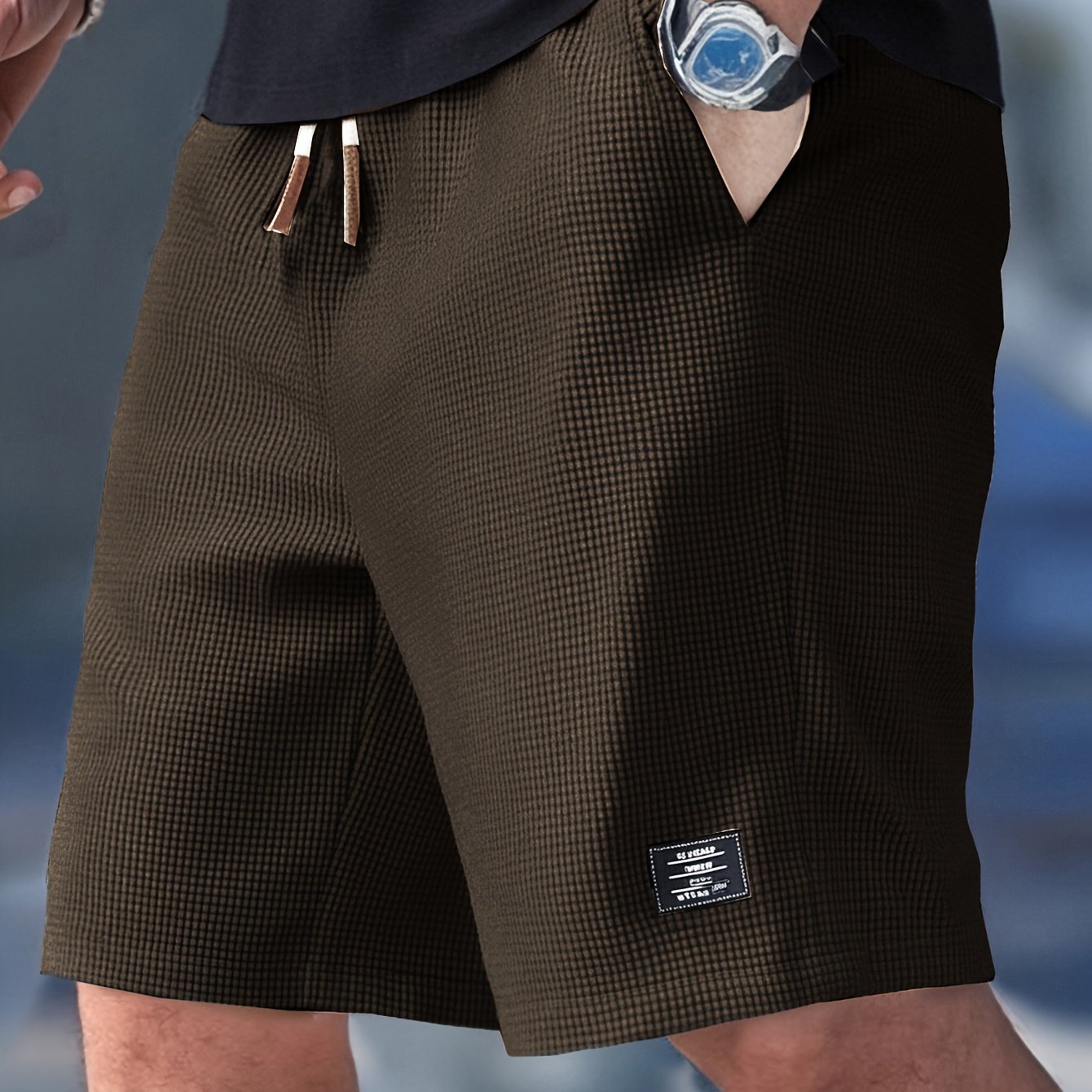 Elegante Casualshorts mit strukturiertem Design für Herren