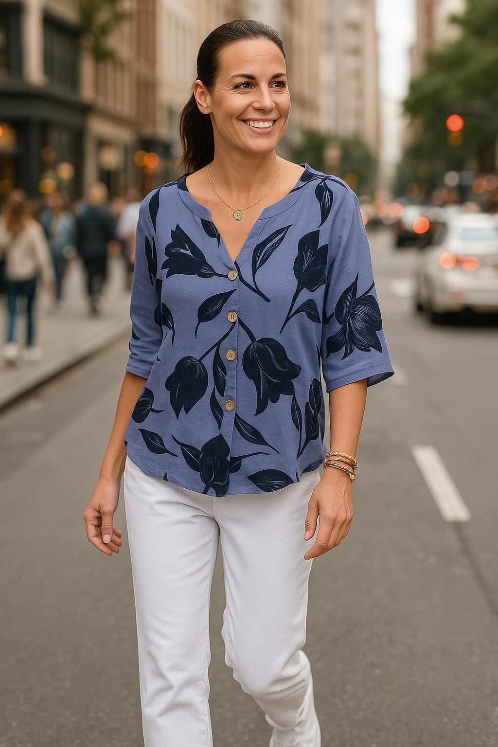 Odylle - Bluse mit Blumendruck