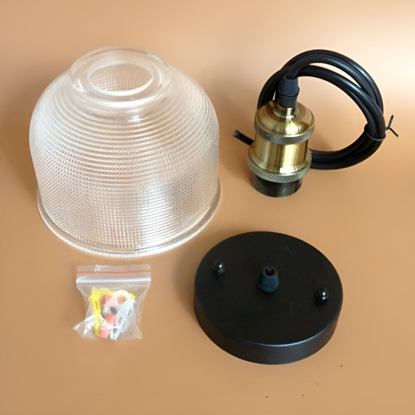 Retro-Pendelleuchte aus Glas – Stilvolle Hängelampe für  für gemütliche Räume