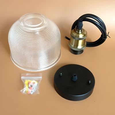 Retro-Pendelleuchte aus Glas – Stilvolle Hängelampe für  für gemütliche Räume