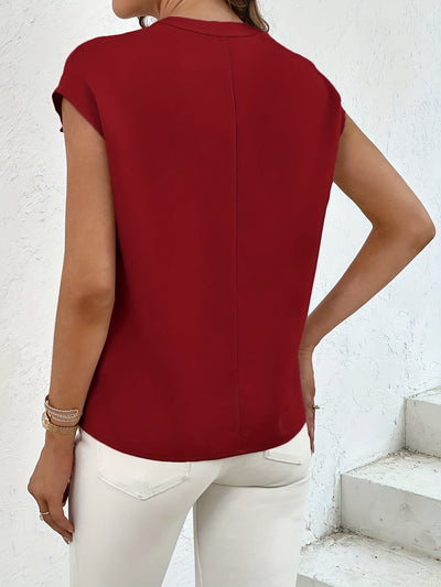 Marquita - Sommerliches Lässiges Hemd Mit Kurzen Ärmeln Und Taschen