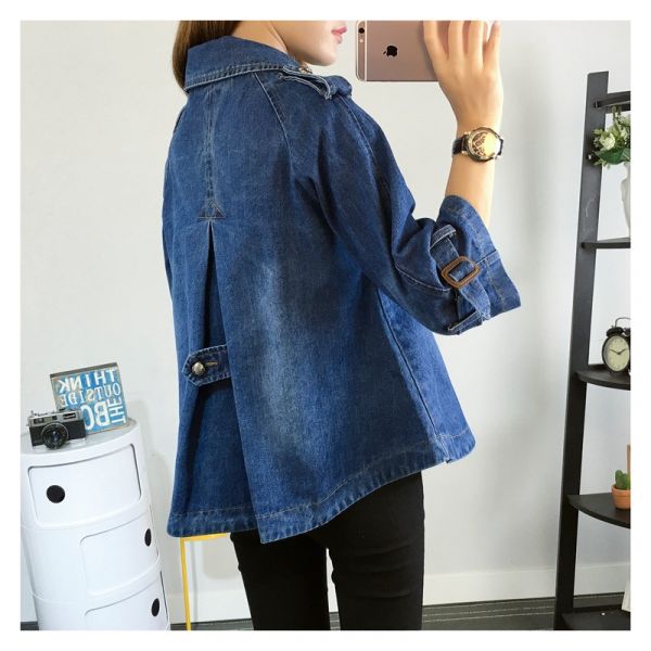 Eleganter Denim-Cape für Damen