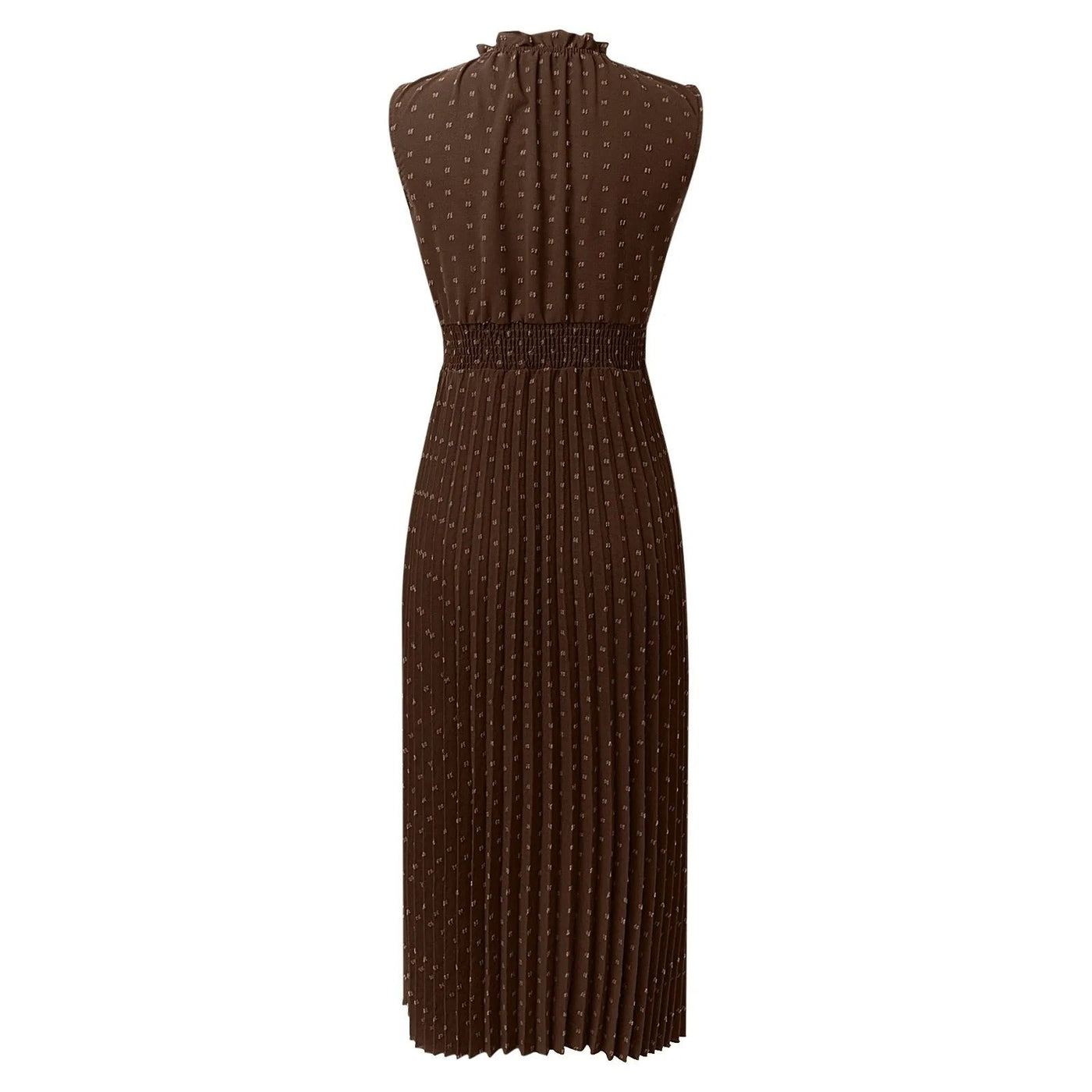 Karin Sommerkleid | Elegantes plissiertes Ärmelloses Midikleid für Sommer