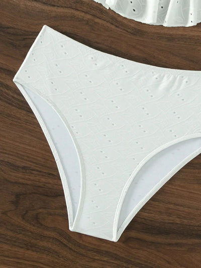 Heidi-Mode | Off-Shoulder Hohe Taille Badeanzug