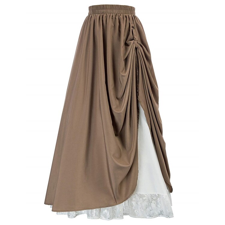 Medieval Renaissance Double Layer Maxi Skirt