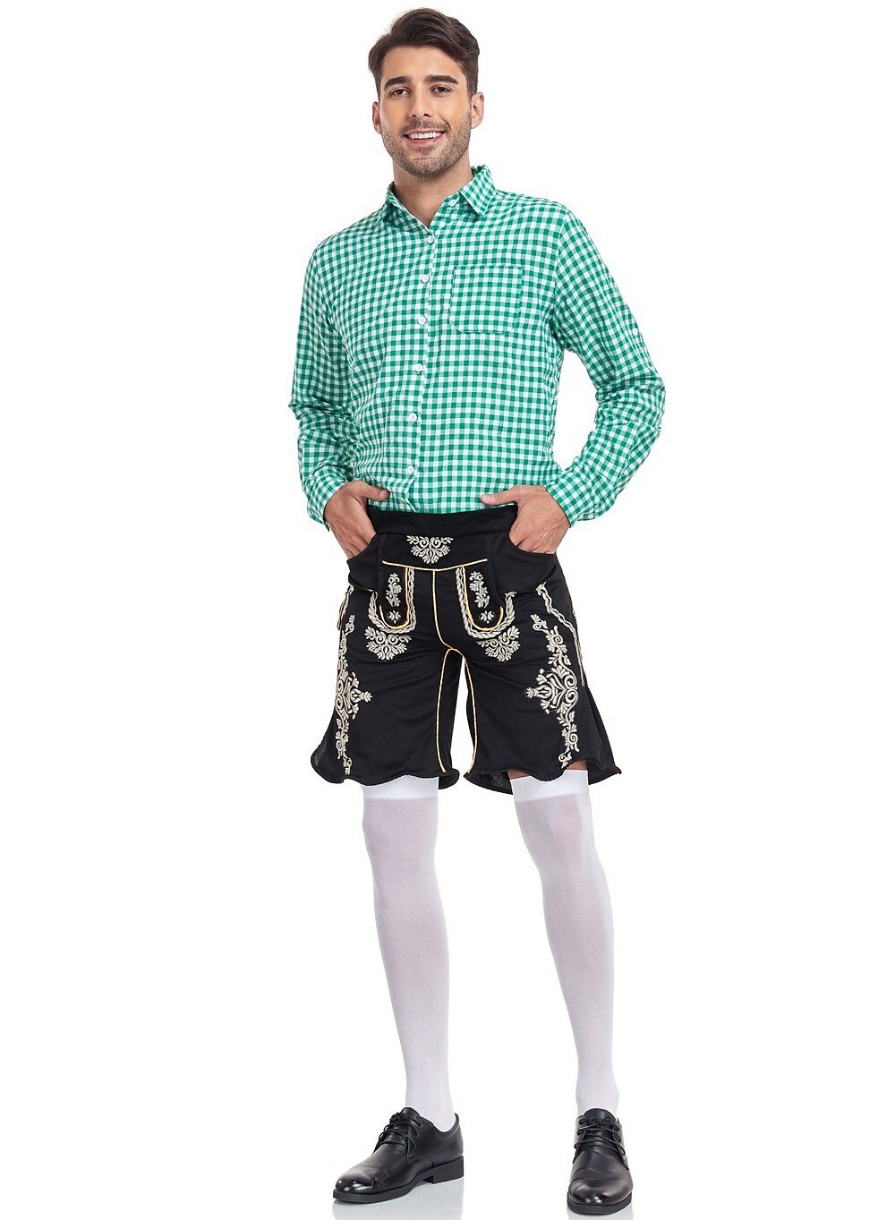 Oktoberfest Men's Lederhosen Set with Shirt