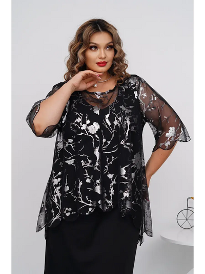 Jess Elegante Bluse mit Blumenmuster für Damen