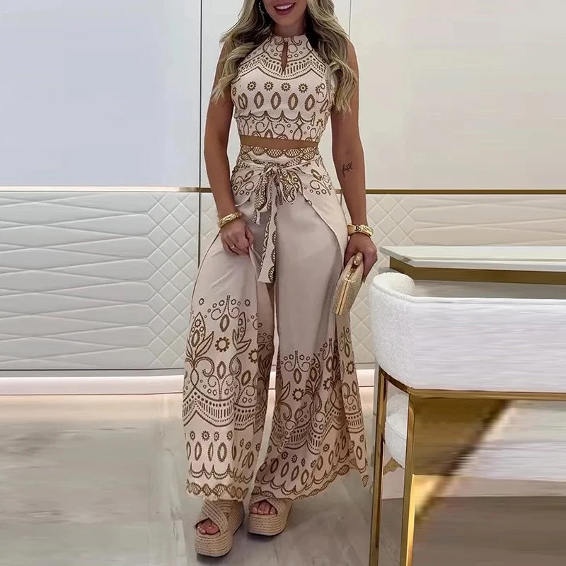 Gulshat – Stilvolles Hosen-Set Mit Muster