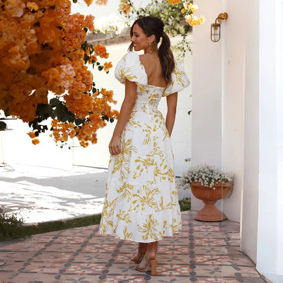 Heidi-Mode | Blumenmuster Maxikleid