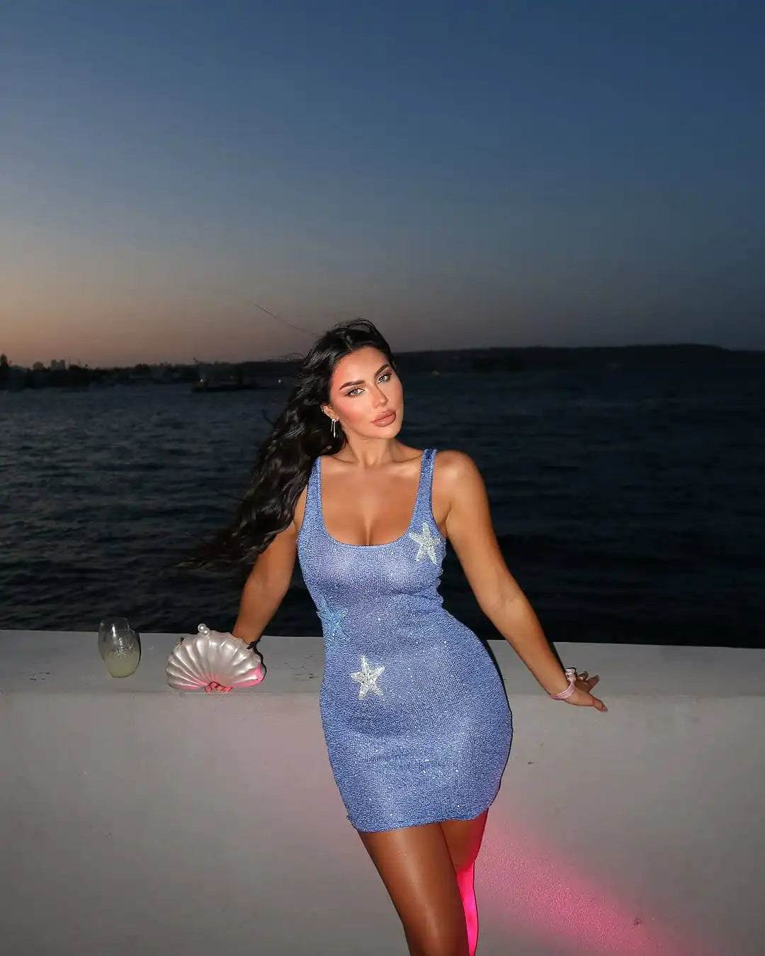 Imani – Elegantes Mini Kleid Mit Sternen