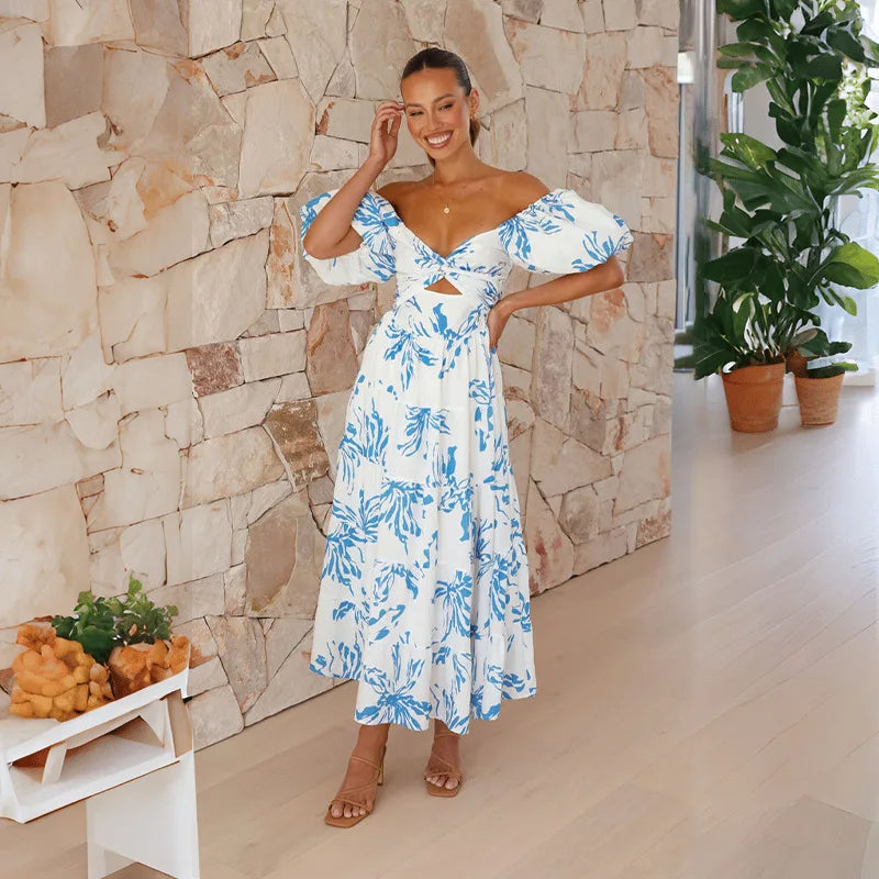 Heidi-Mode | Blumenmuster Maxikleid