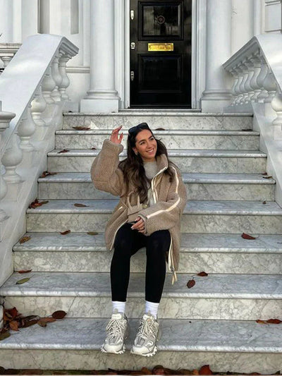 LuxeLamm | Oversized Streetstyle-Jacke für Frauen mit Komfort und Stil