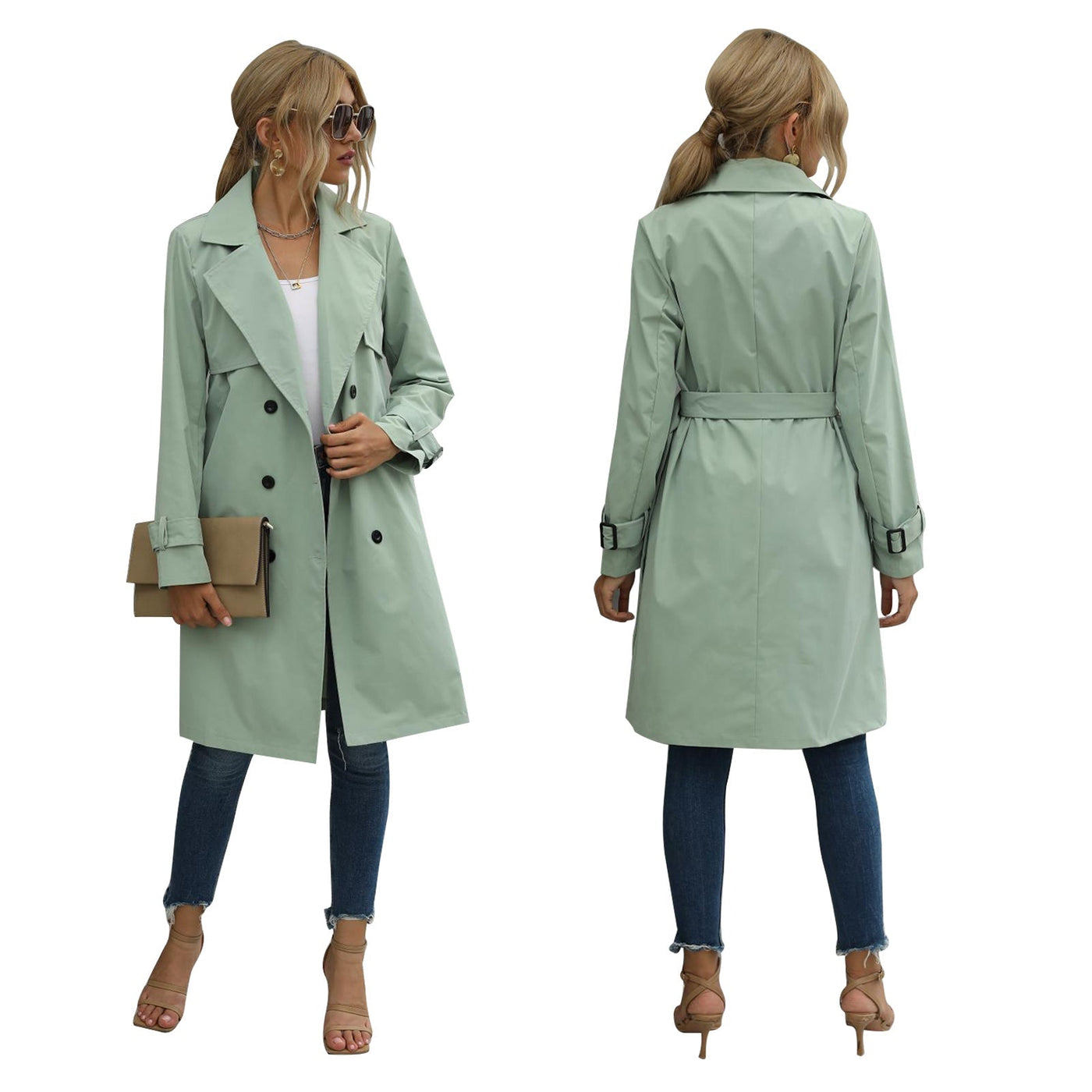 Heidi-Mode | Eleganter Trenchcoat für Streetwear
