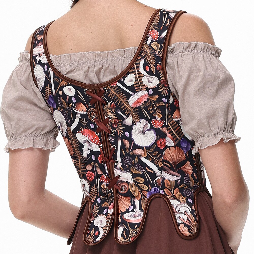 Renaissance Tie-Shoulder Corset U-Back
