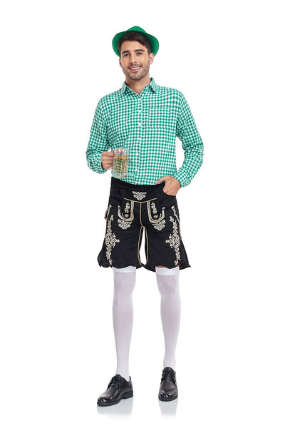 Oktoberfest Men's Lederhosen Set with Shirt