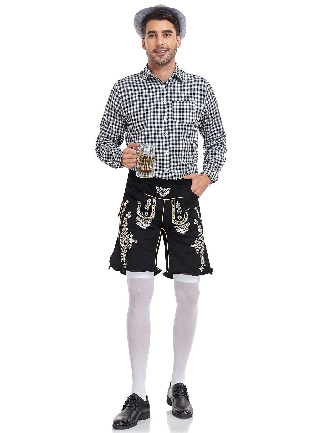 Oktoberfest Men's Lederhosen Set with Shirt