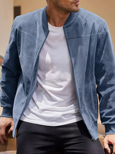 LÄSSIGER HERREN WILDLEDERMANTEL