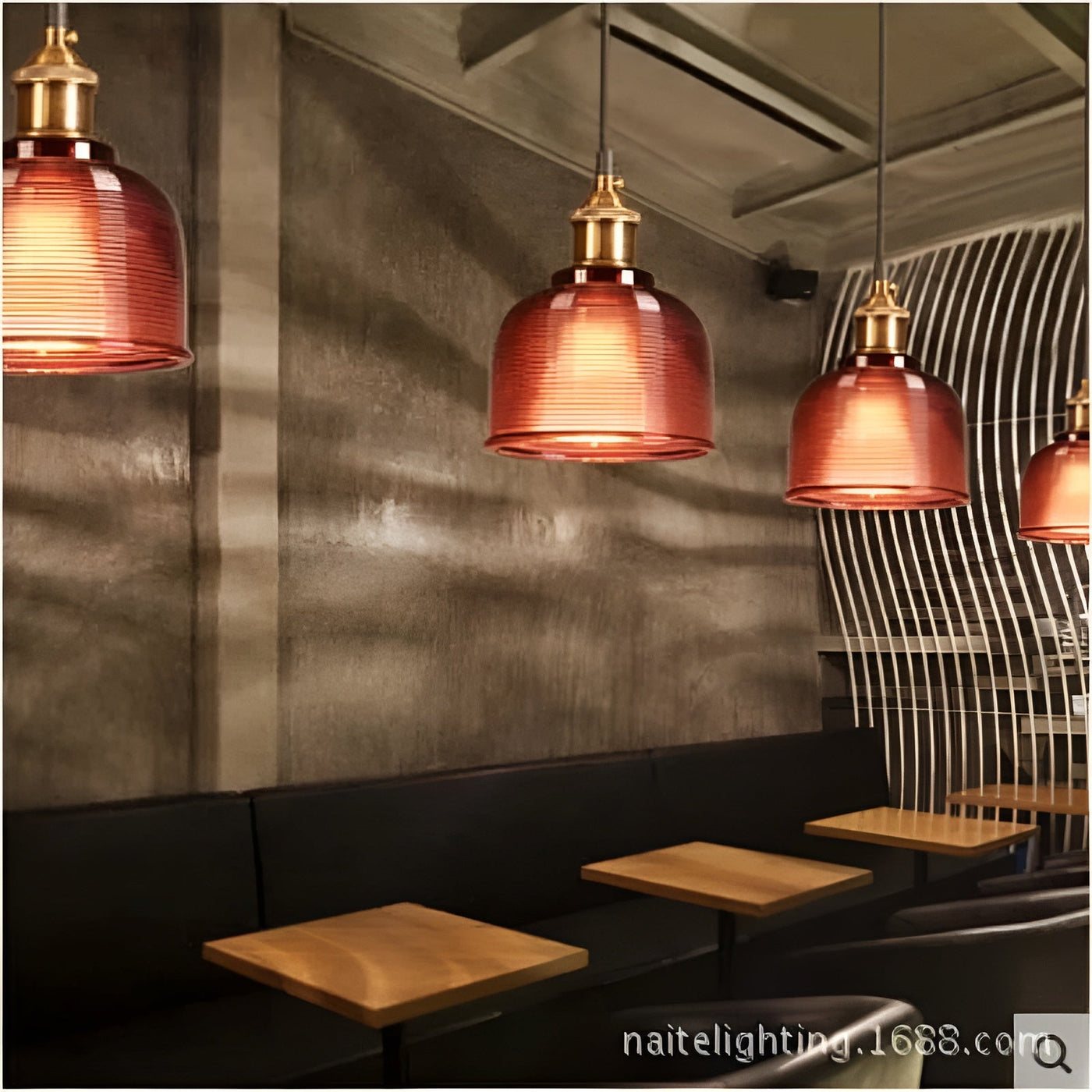 Retro-Pendelleuchte aus Glas – Stilvolle Hängelampe für  für gemütliche Räume