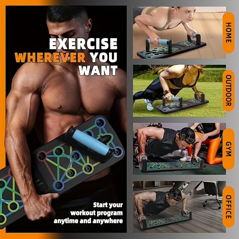 Satz Widerstandsbänder mit faltbaren tragbaren Push-Up-Bars