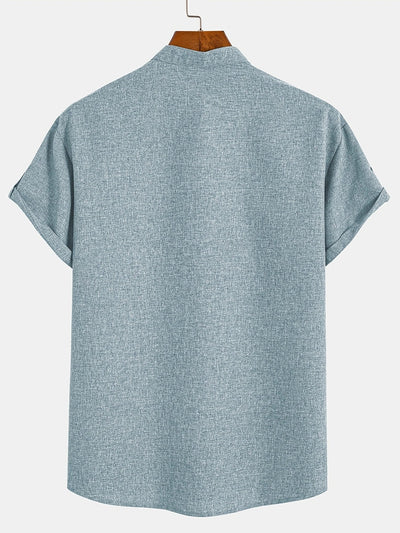 Elliott – Elegantes Kurzarm Hemd Mit Stehkragen