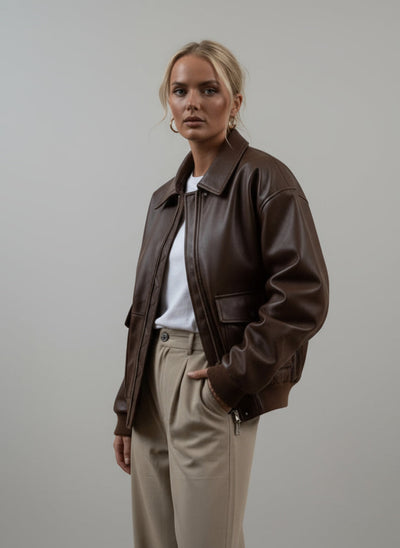 Kayna| Vintage-Jacke aus Altleder