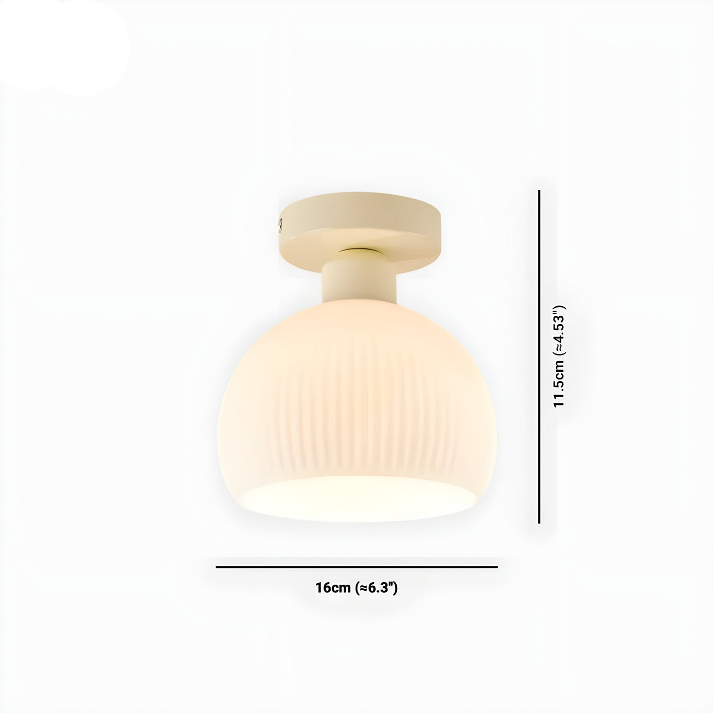 CeramiLume Lampe - Nordische Keramikglas LED Lampe