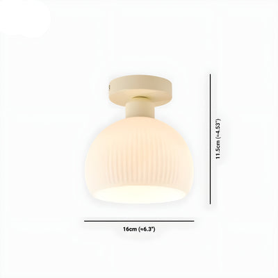 CeramiLume Lampe - Nordische Keramikglas LED Lampe