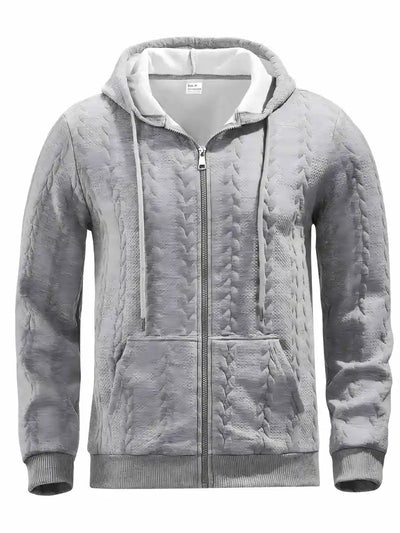 Philipp – Lässiger Kapuzenpullover Mit Reißverschluss Und Langen Ärmeln