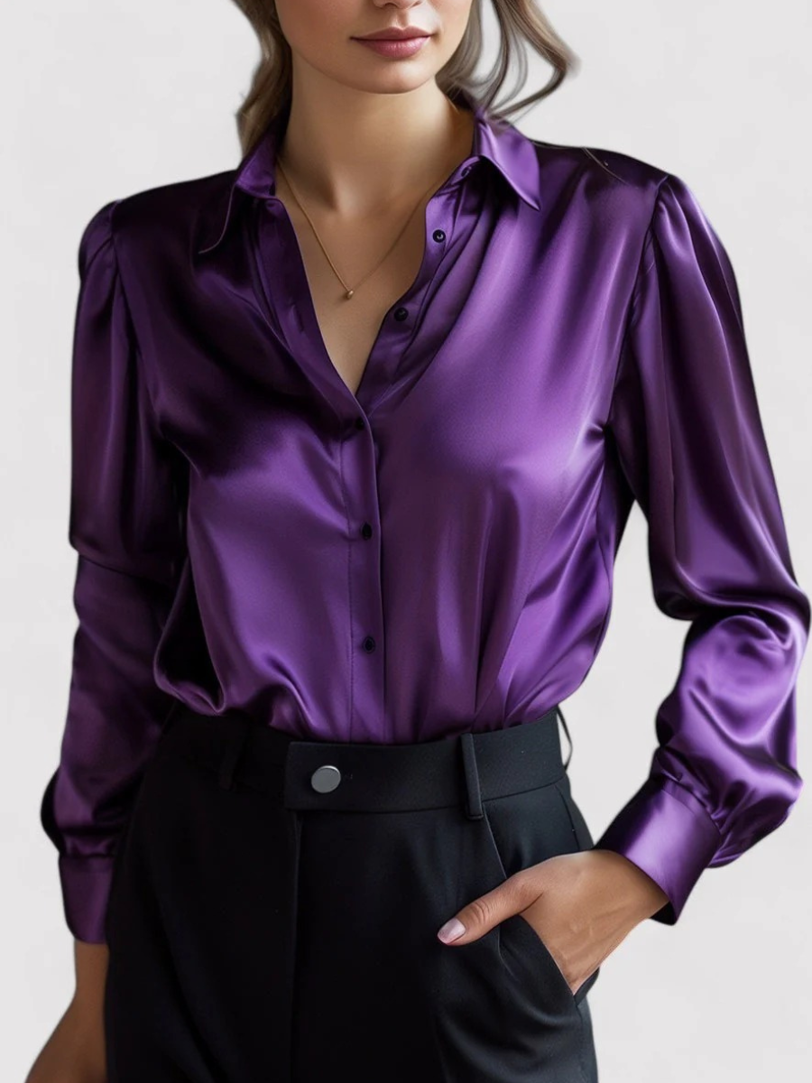 Edles formelles Damenhemd | Langarm