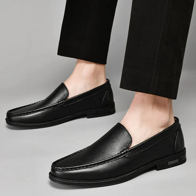 Elegante echte leder-loafers für Damen
