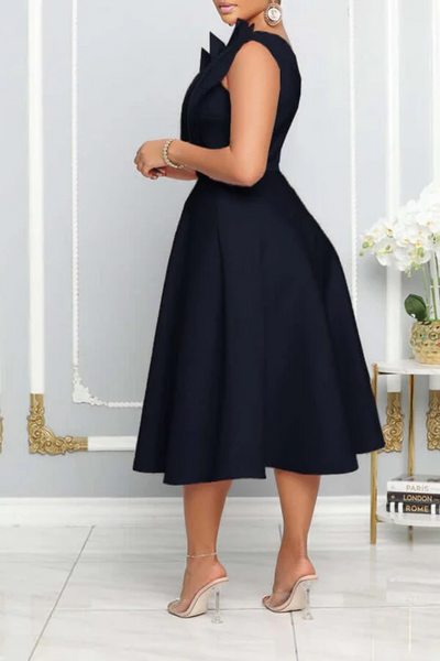 Ein-Schulter-Cocktailkleid für Damen | Midi