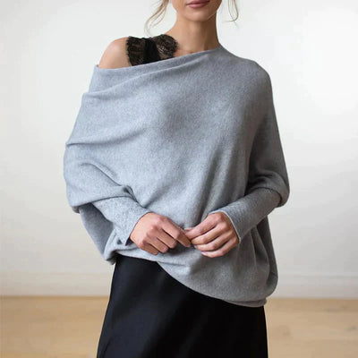 Margiela Maris Pullover | Moderner asymmetrischer Pullover mit U-Boot-Ausschnitt für Damen