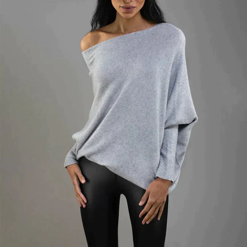 Margiela Maris Pullover | Moderner asymmetrischer Pullover mit U-Boot-Ausschnitt für Damen