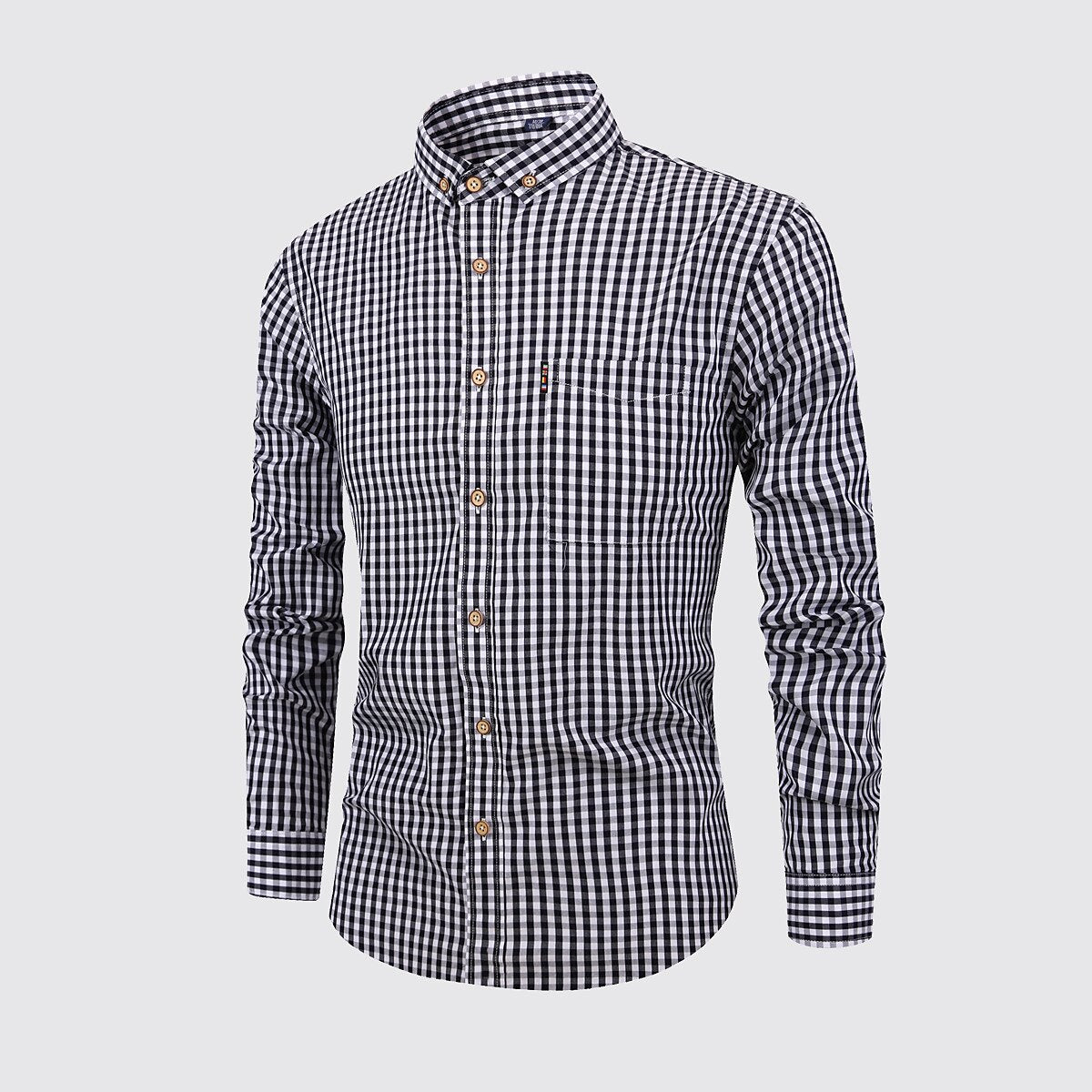 Men's Oktoberfest Gingham Long Sleeve Shirt
