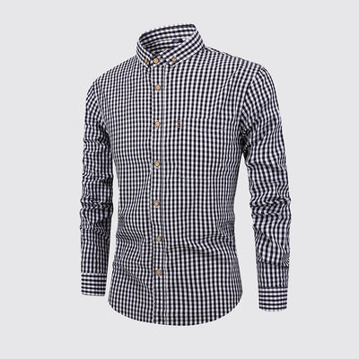 Men's Oktoberfest Gingham Long Sleeve Shirt