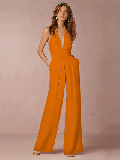 Eleganter Halter-Jumpsuit für Damen | Hochzeitsgäste