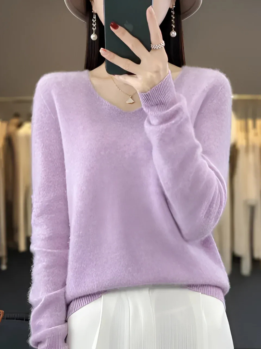 Eleganter Luxus-Pullover für Damen | Warmer