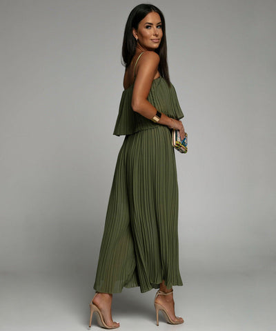 Heidi-Mode | Eleganter Faltender Schicker Jumpsuit